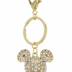 Disney Keychain - Mickey Mouse Icon Crystal - Gold