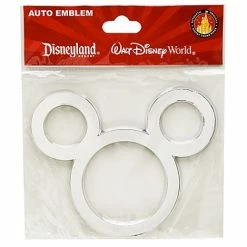 Disney Auto Emblem - Mickey Mouse Icon - Silver