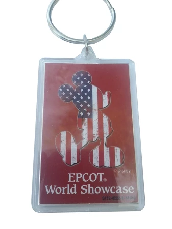 Disney Keychain - Mickey Mouse U.S.A - Epcot World Showcase