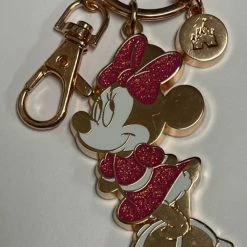Disney Keychain - Minnie Mouse Standing - Rose Gold