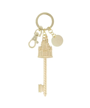 Disney Keychain - Cinderella Castle Key - Gold