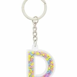 Disney Keychain - Initial Letter - Colorful Mickey Icons