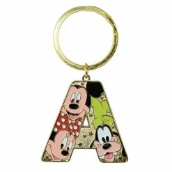 Disney Keychain - Initial Letter - Mickey And Friends