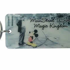 Disney Keychain - Main Street USA - Mickey Mouse & Walt
