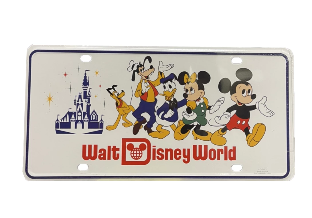 Disney License Plate - Walt Disney World 50th Vault - Mickey & Friends